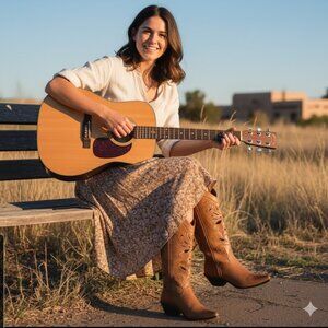 Matisse "Made in Brazil" Genuine Leather Western Boots - Women's 9 Like New